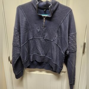 Large Navy Wild Fable Quilted Quarterzip